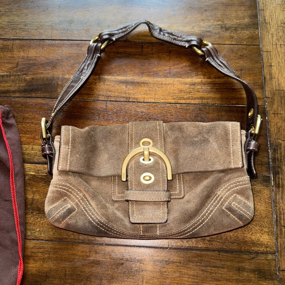 Coach 1941 Suede Brown Leather small handbag. Vintage great condition